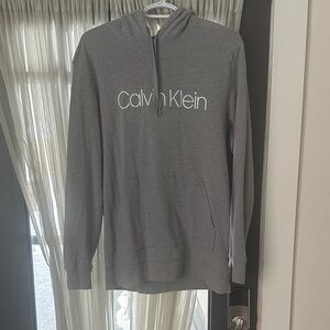Calvin Klein Gray Hoodie Sweater